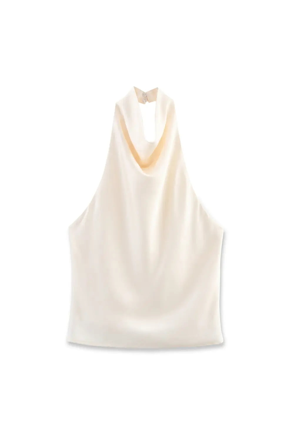 Grant Blanc | Women’s Elegant Satin Halter Neck Top for Events and Parties Grant Blanc