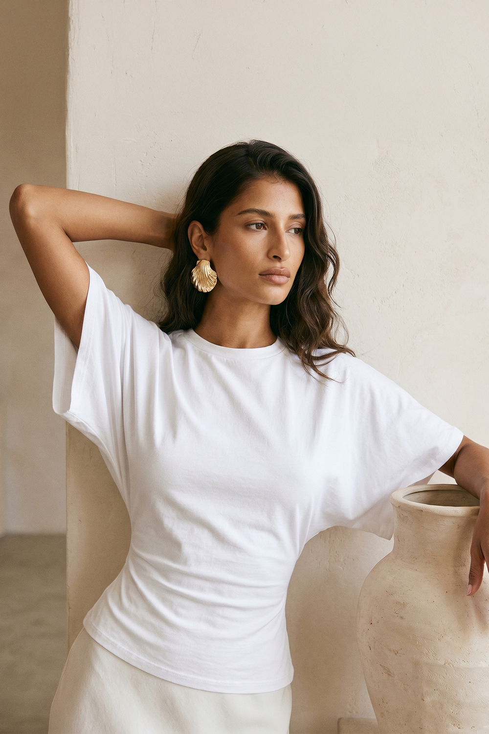 Grant Blanc | Women’s Loose Fit Summer T-Shirt Casual Batwing Sleeve Top
