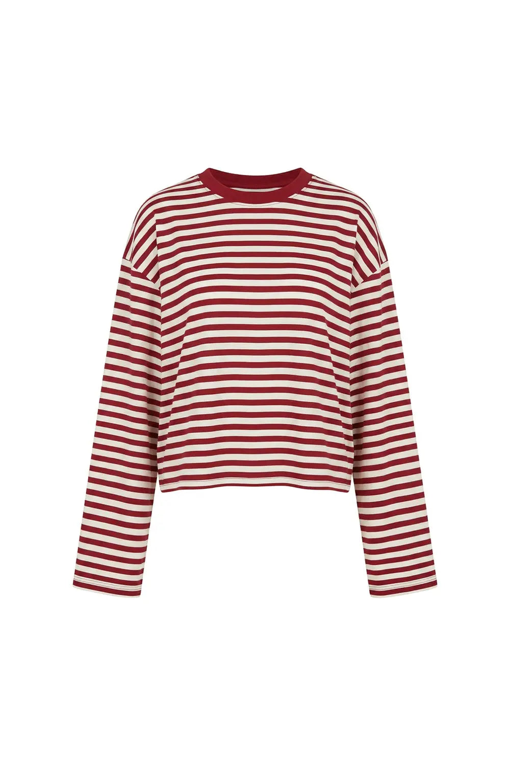 Grant Blanc | Women’s Stripe Long Sleeve Top Comfortable Basic Casual Shirt Grant Blanc