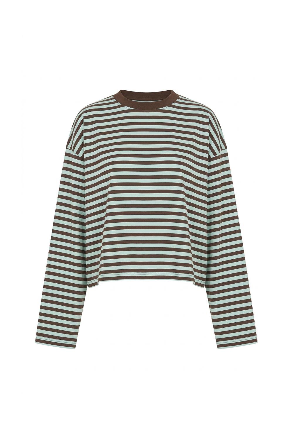 Grant Blanc | Women’s Stripe Long Sleeve Top Comfortable Basic Casual Shirt