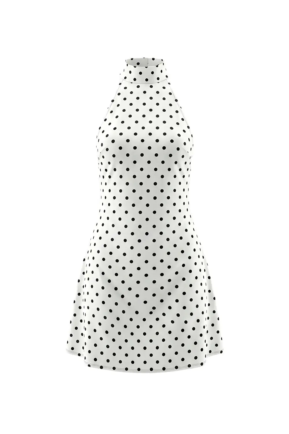 Grant Blanc | Women’s Elegant Mini Dress Halter Neck A-Line Fit Grant Blanc