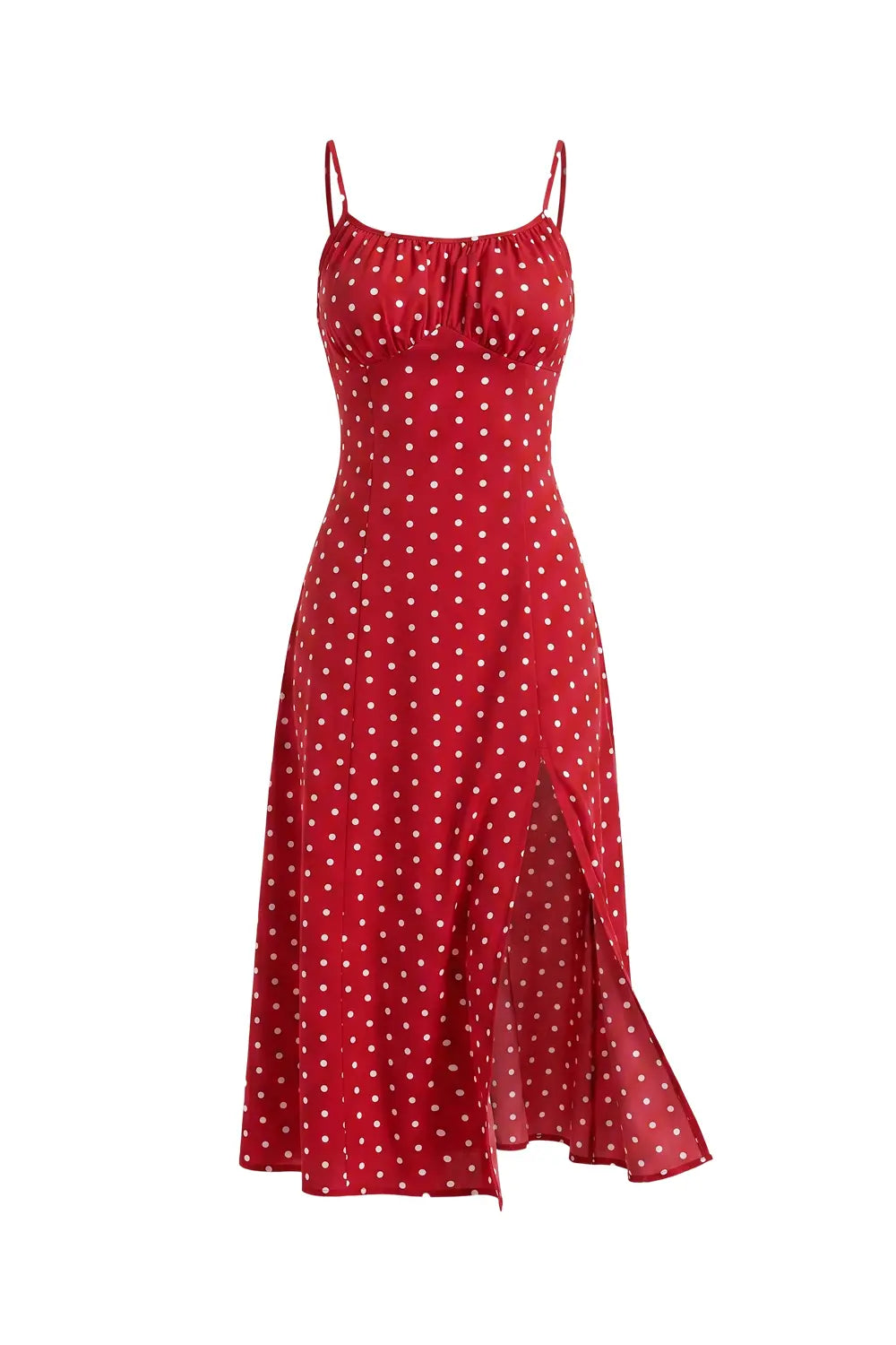Grant Blanc | Women’s Summer Slip Dress Polka Dot Spaghetti Strap Grant Blanc