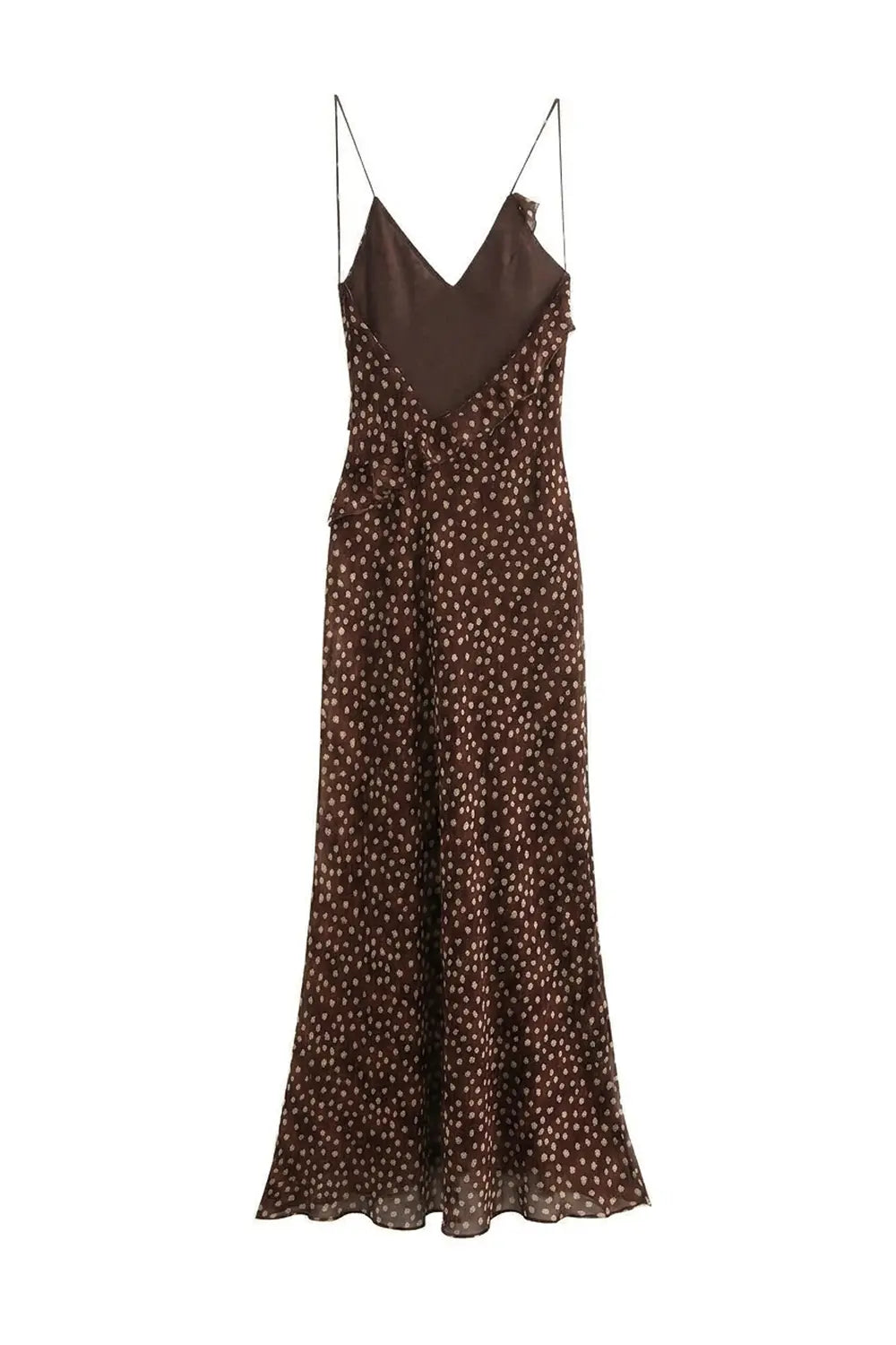 Grant Blanc | Women’s Elegant Polka Dot Slip Dress Lightweight Maxi Fit Grant Blanc
