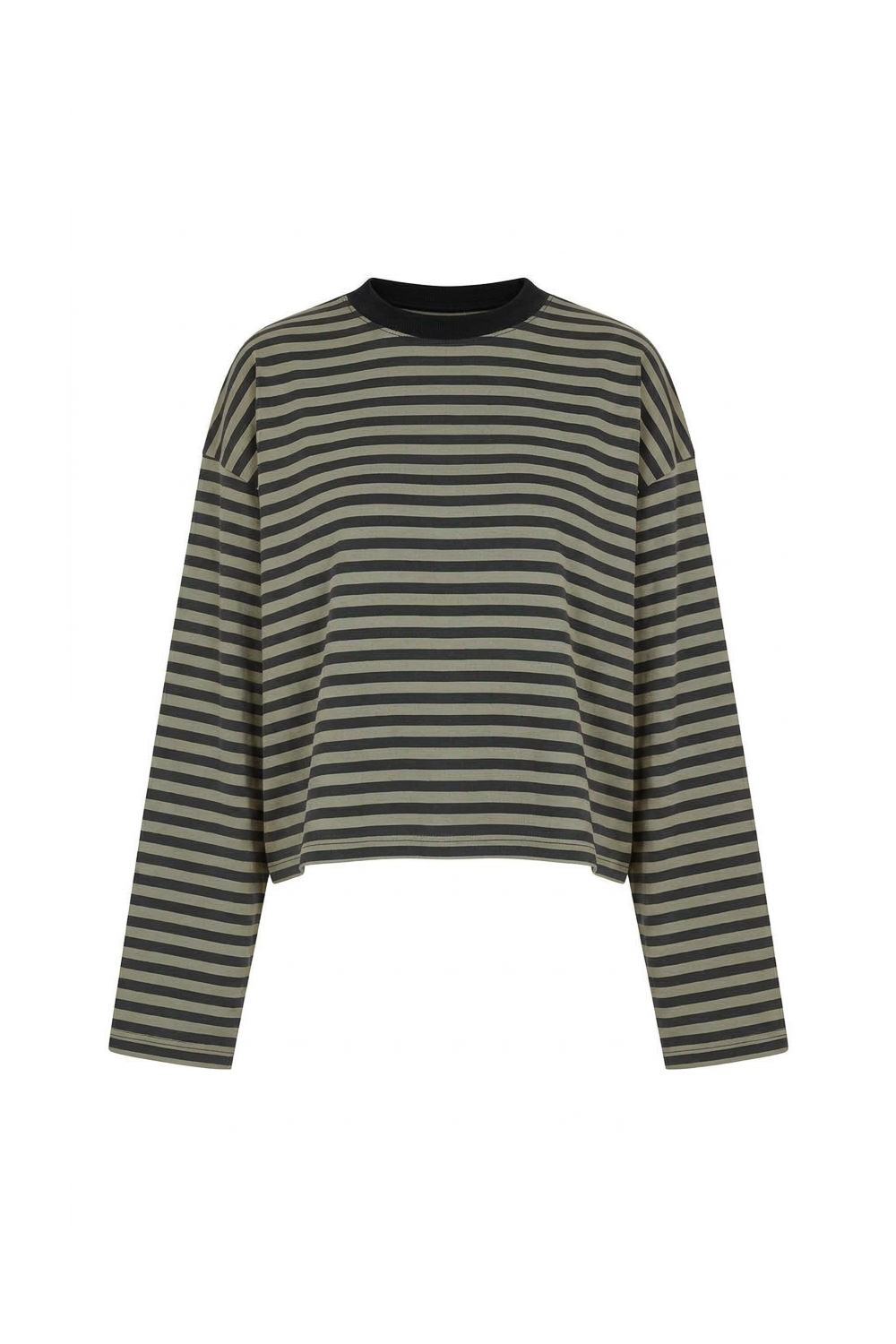 Grant Blanc | Women’s Stripe Long Sleeve Top Comfortable Basic Casual Shirt