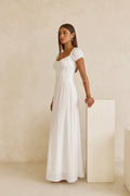 Grant Blanc | Women’s Corset Maxi Dress Lace Up Waist Evening Formal Wear