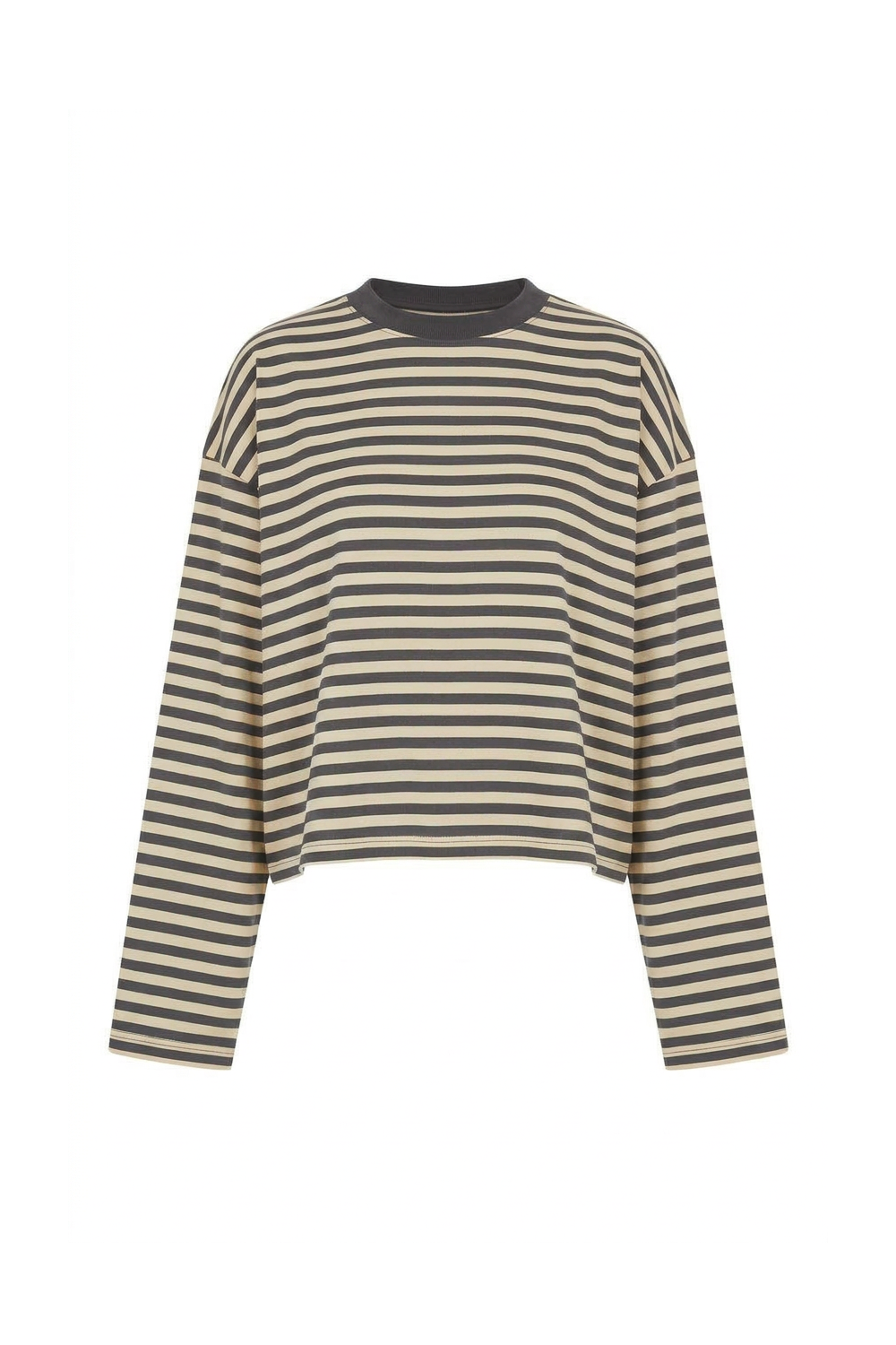 Grant Blanc | Women’s Stripe Long Sleeve Top Comfortable Basic Casual Shirt