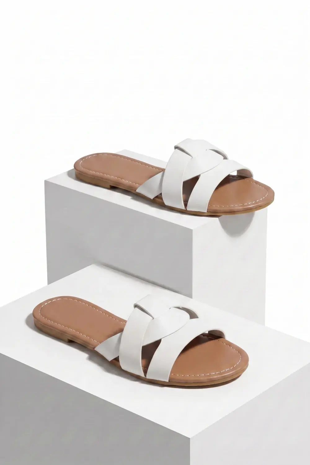 Grant Blanc | Women’s Flat Slide Sandals Comfortable Casual Summer Footwear Grant Blanc