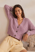 Grant Blanc | Women’s Knitted Cardigan Sweater Cozy Lightweight Layer Top