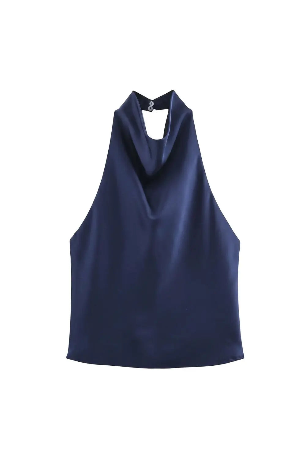 Grant Blanc | Women’s Elegant Satin Halter Neck Top for Events and Parties Grant Blanc