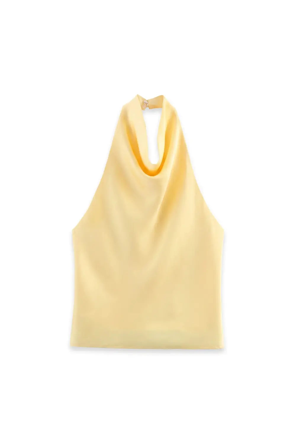 Grant Blanc | Women’s Elegant Satin Halter Neck Top for Events and Parties Grant Blanc