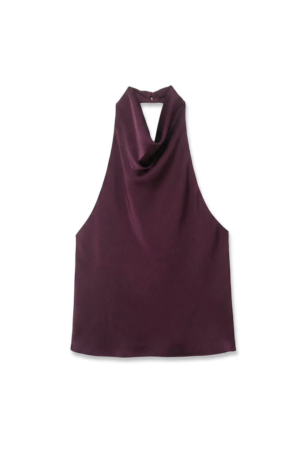 Grant Blanc | Women’s Elegant Satin Halter Neck Top for Events and Parties Grant Blanc